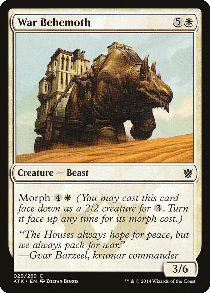 War Behemoth card front