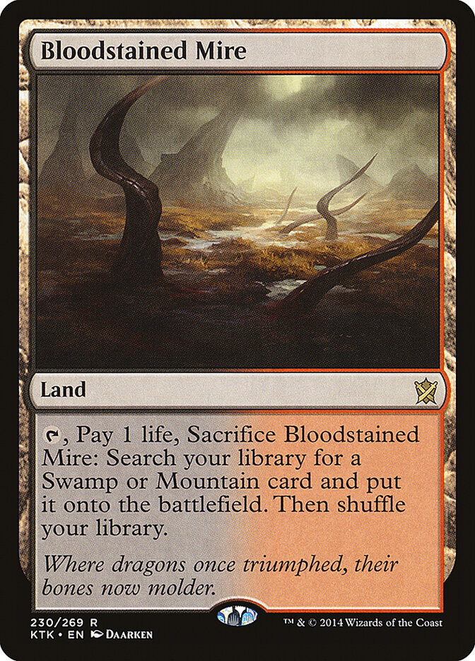 Bloodstained Mire card front