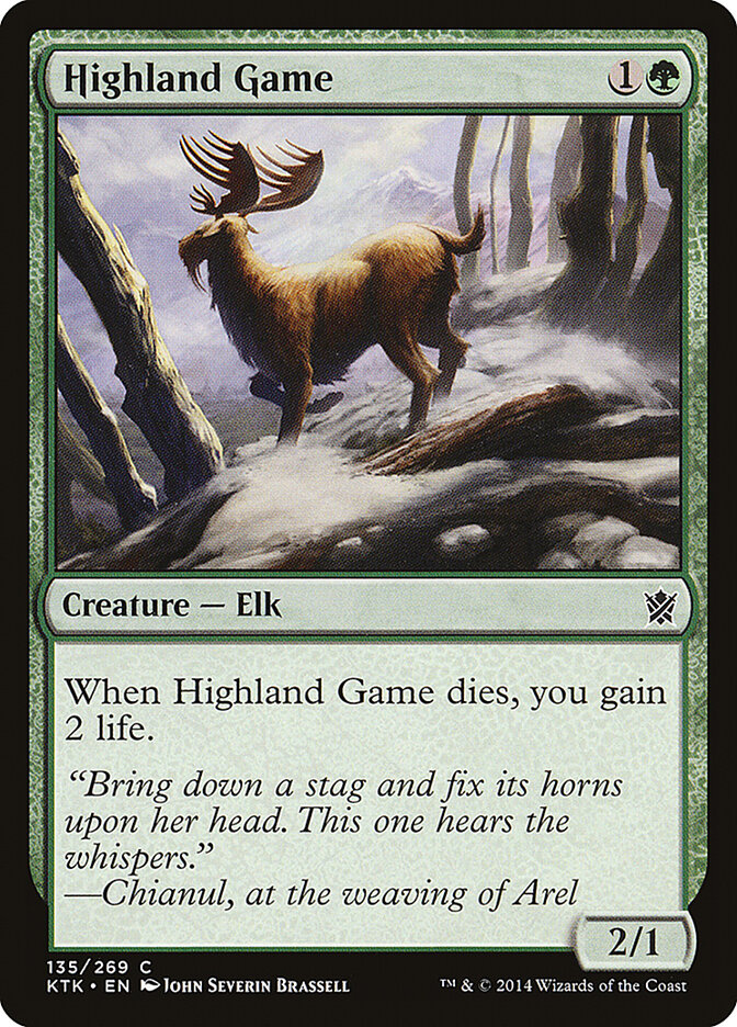 Highland Game card front
