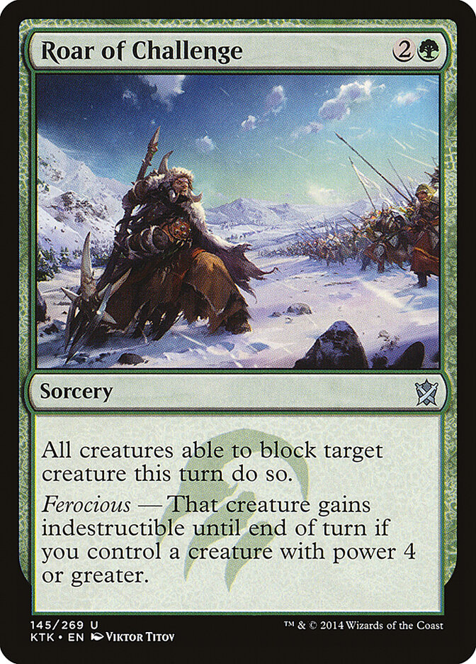 Roar of Challenge card front