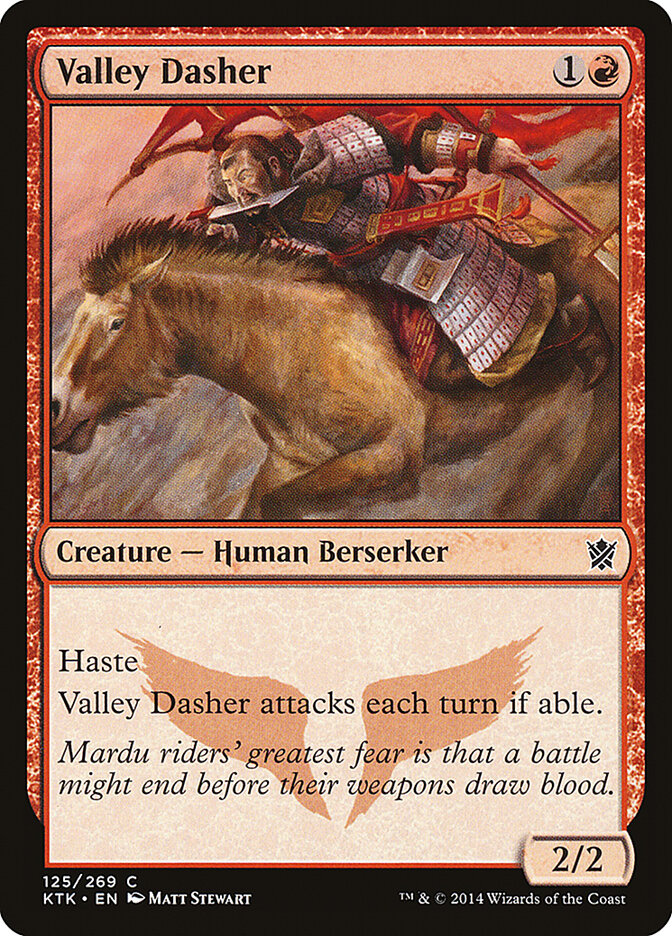 Valley Dasher card front