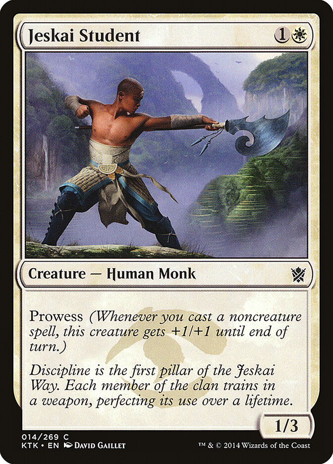 Jeskai Student card front