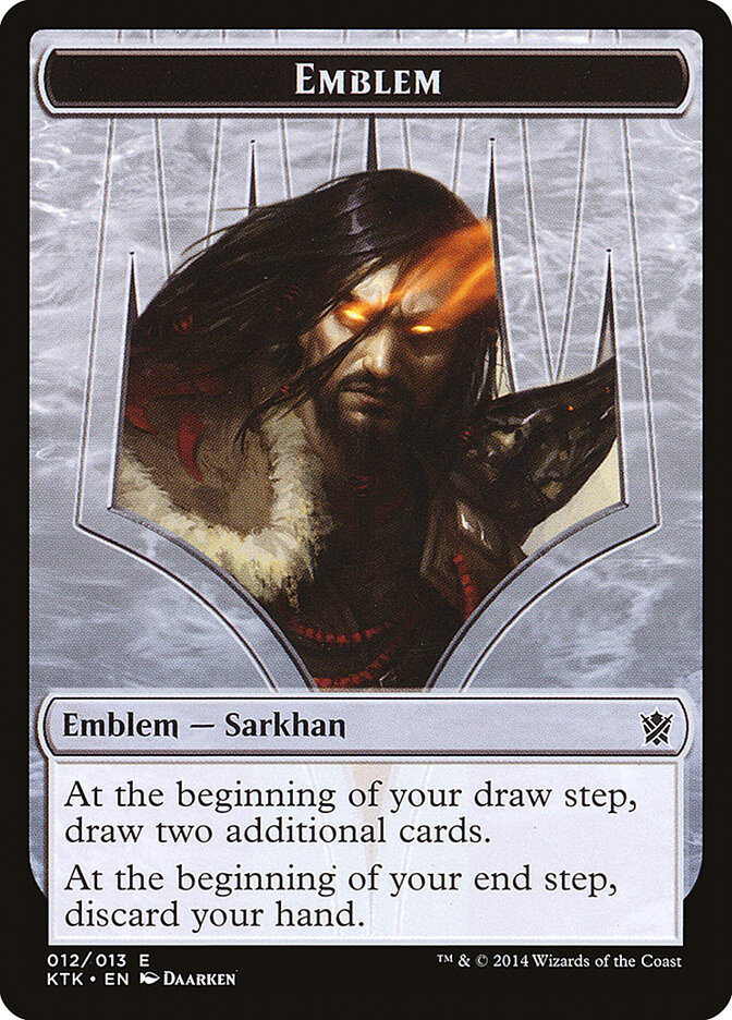Sarkhan, the Dragonspeaker Emblem card front
