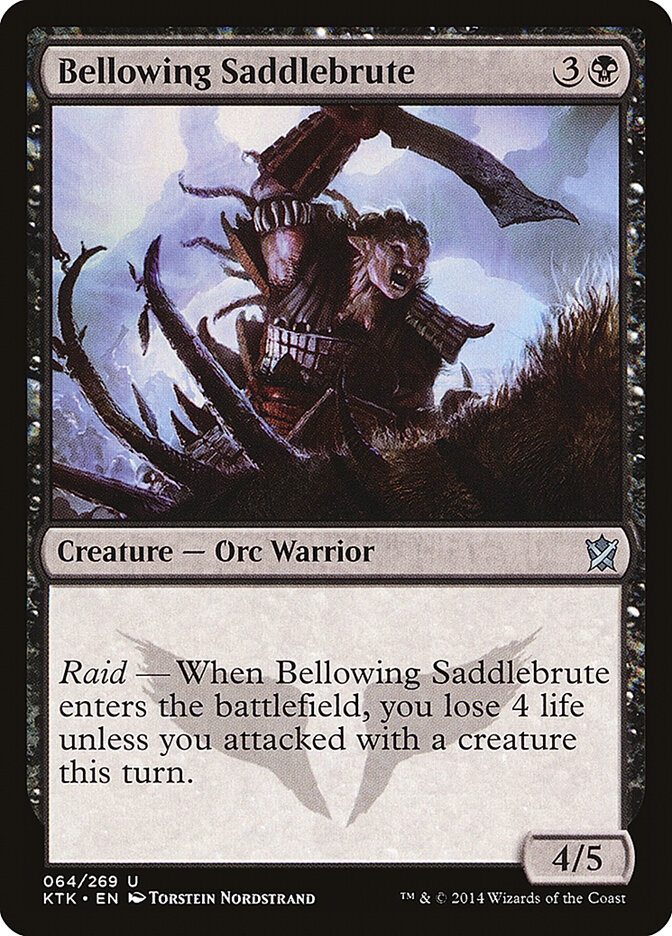 Bellowing Saddlebrute card front