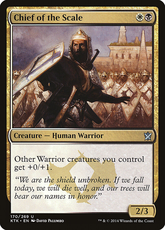 Chief of the Scale card front