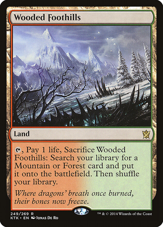 Wooded Foothills card front