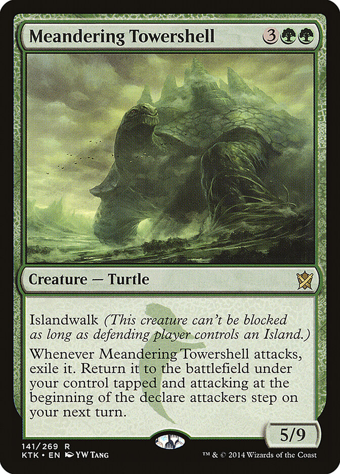 Meandering Towershell card front
