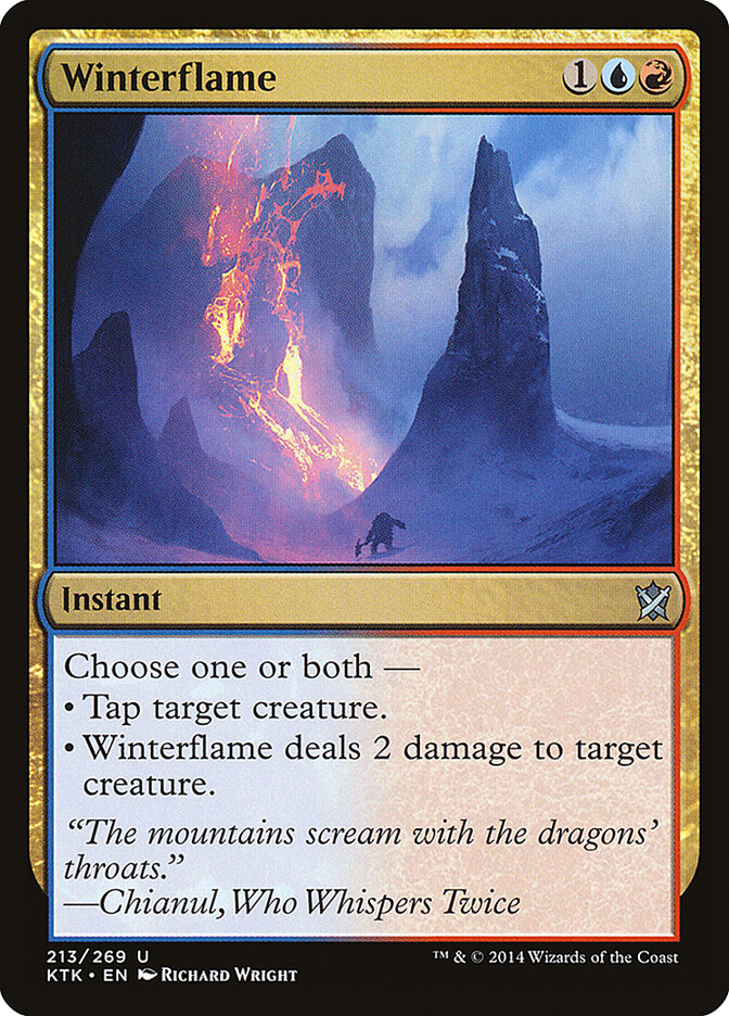 Winterflame card front