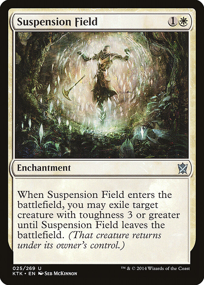 Suspension Field card front