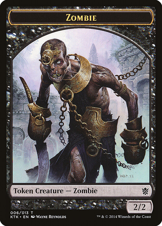 Zombie card front