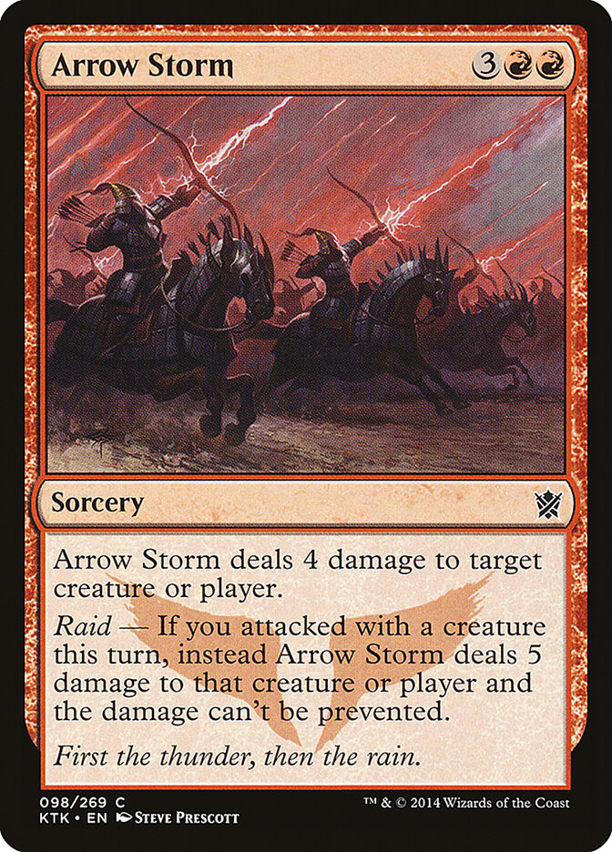 Arrow Storm card front