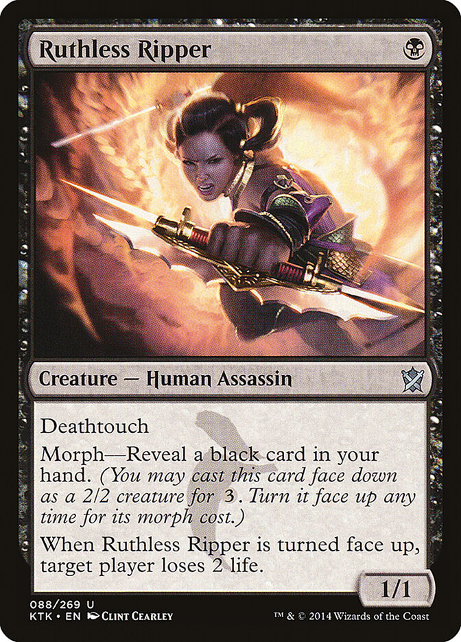 Ruthless Ripper card front