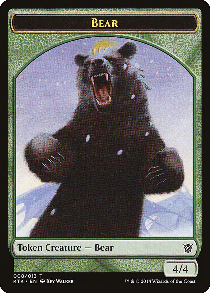 Bear card front