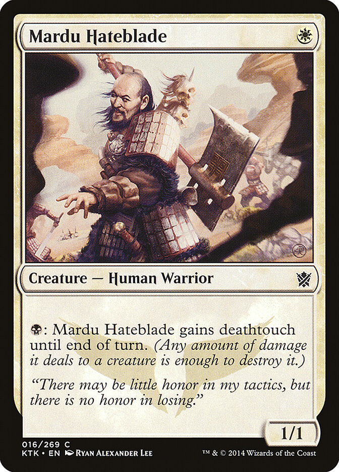 Mardu Hateblade card front
