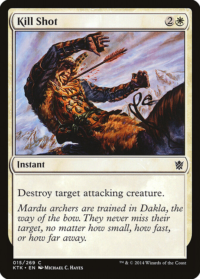 Kill Shot card front
