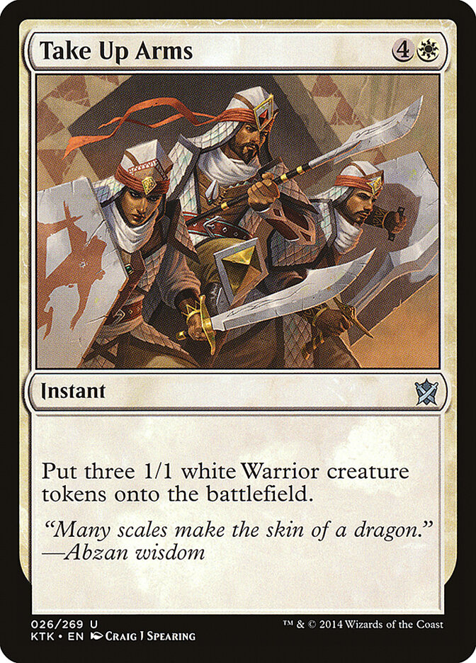 Take Up Arms card front