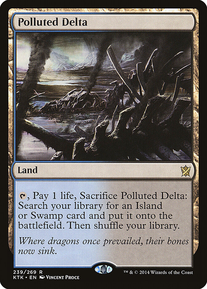 Polluted Delta card front
