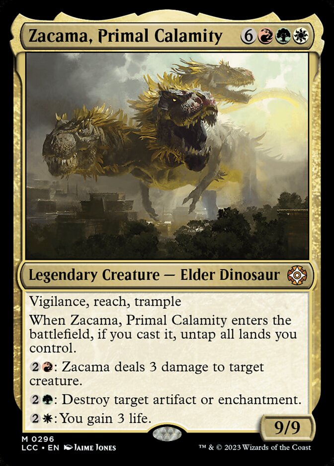 Zacama, Primal Calamity card front
