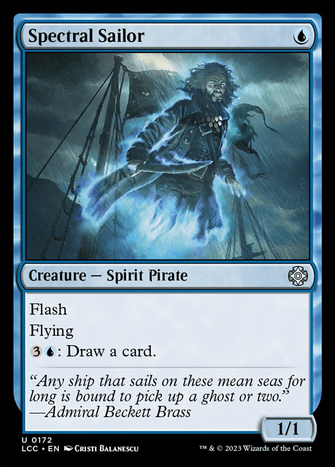 Spectral Sailor card front