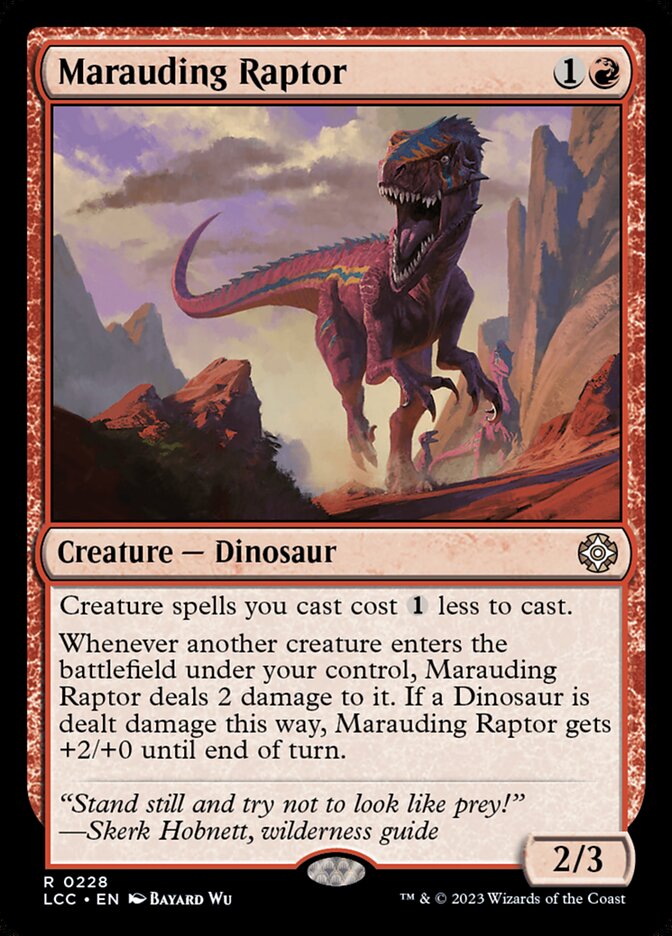 Marauding Raptor card front