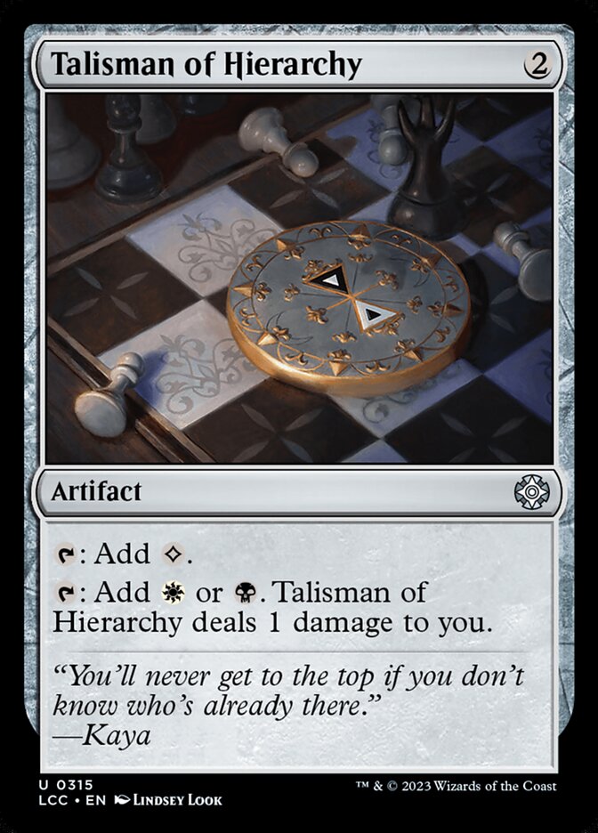 Talisman of Hierarchy card front