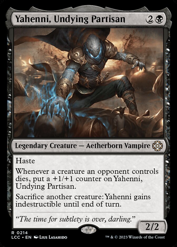 Yahenni, Undying Partisan card front