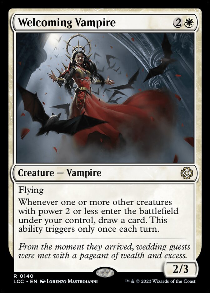 Welcoming Vampire card front