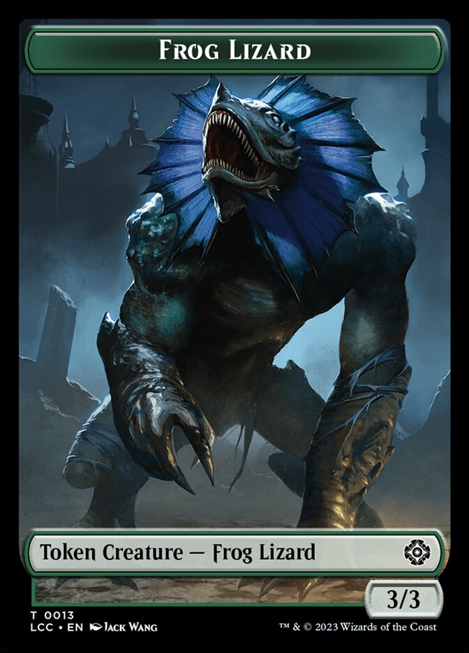 Frog Lizard card front