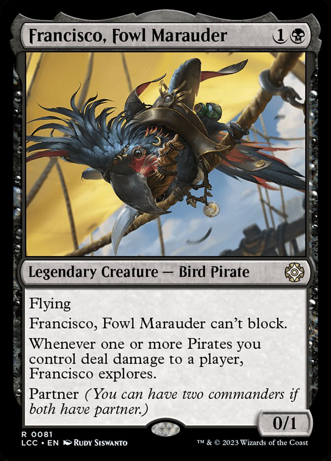 Francisco, Fowl Marauder card front