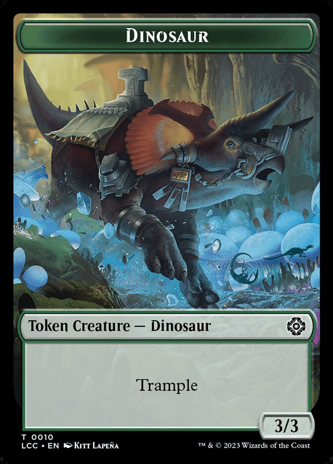 Dinosaur card front