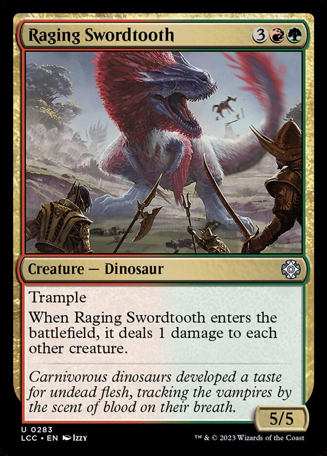 Raging Swordtooth card front
