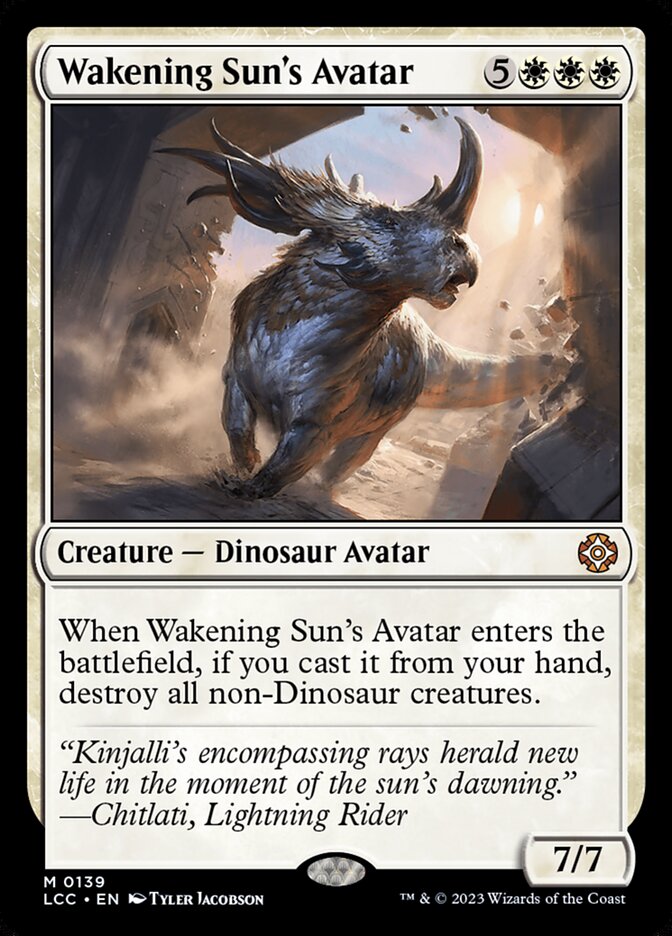 Wakening Sun's Avatar card front
