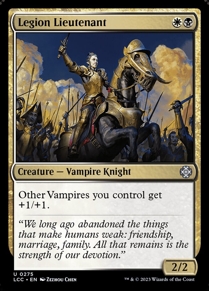 Legion Lieutenant card front