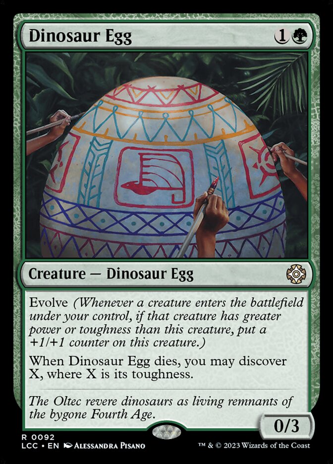 Dinosaur Egg card front
