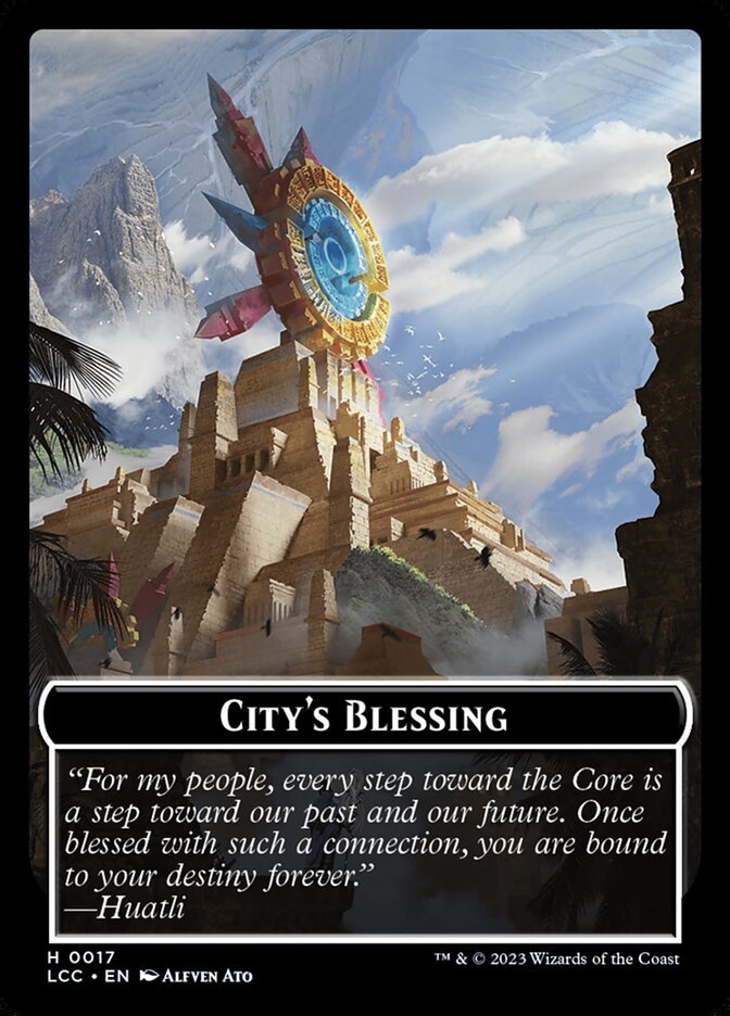 City's Blessing card front