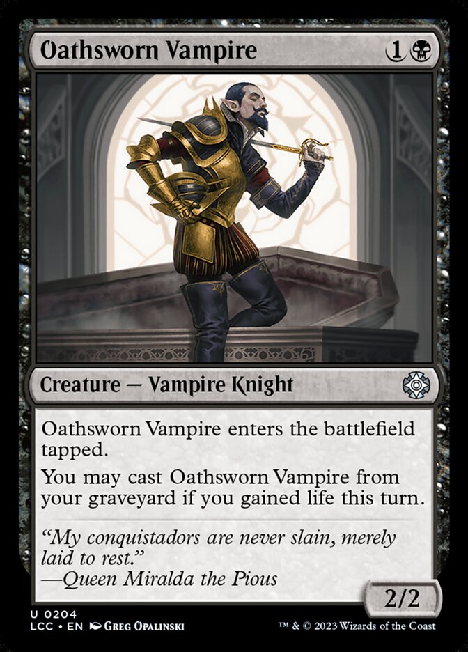 Oathsworn Vampire card front