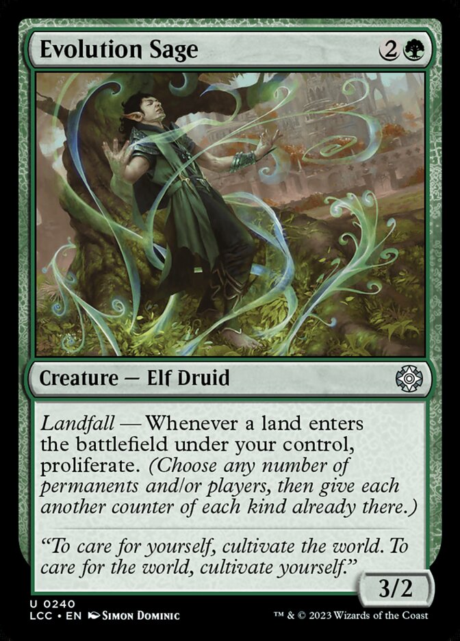 Evolution Sage card front
