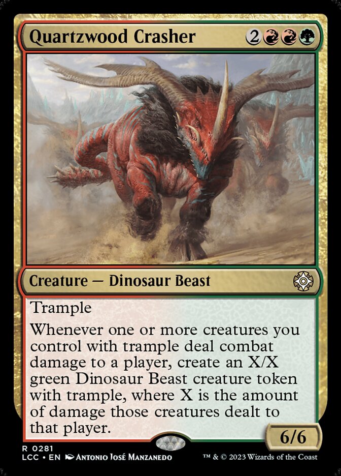 Quartzwood Crasher card front