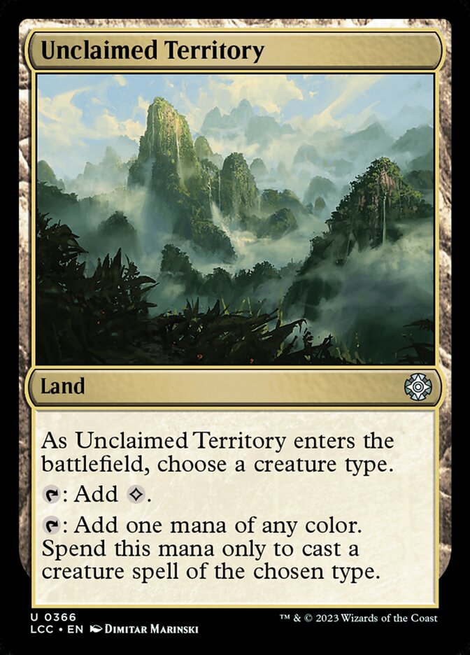 Unclaimed Territory card front