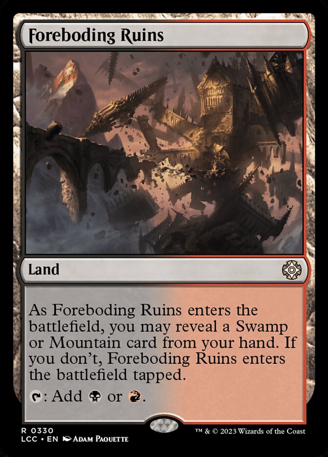 Foreboding Ruins card front