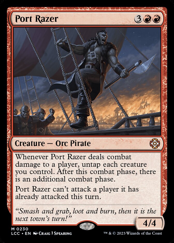 Port Razer card front