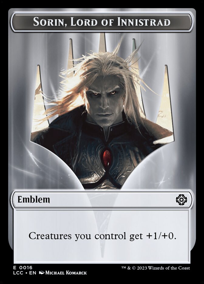 Sorin, Lord of Innistrad Emblem card front