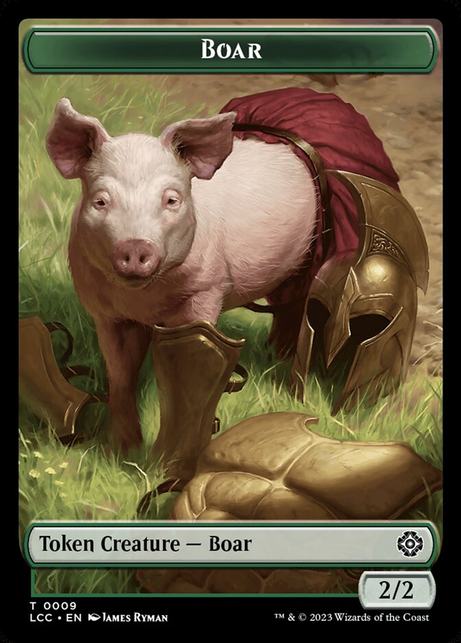 Boar card front