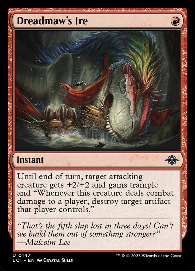 Dreadmaw's Ire card front