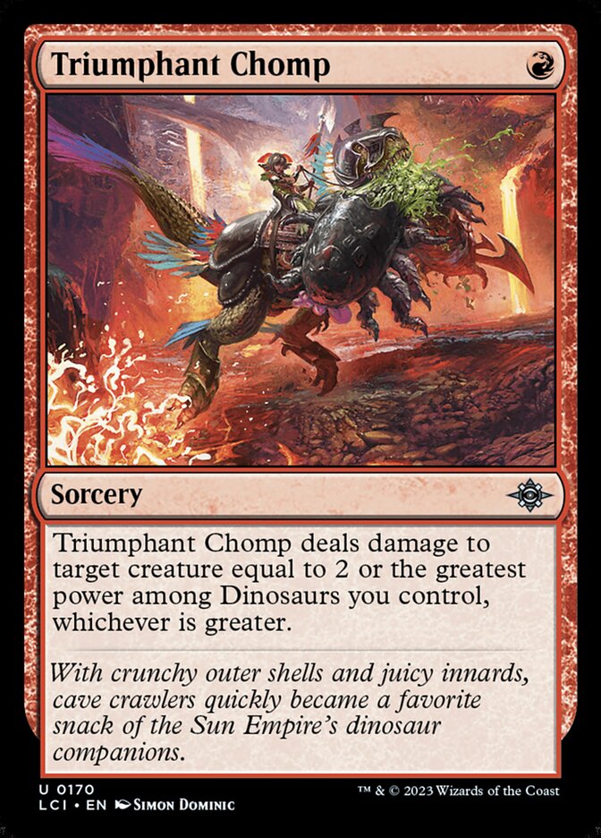 Triumphant Chomp card front