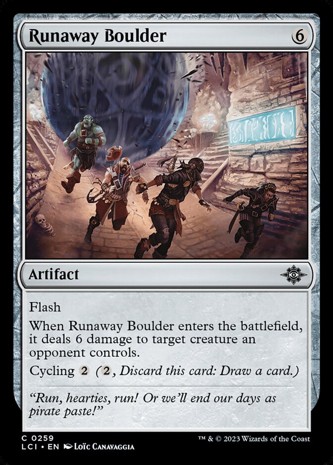 Runaway Boulder card front