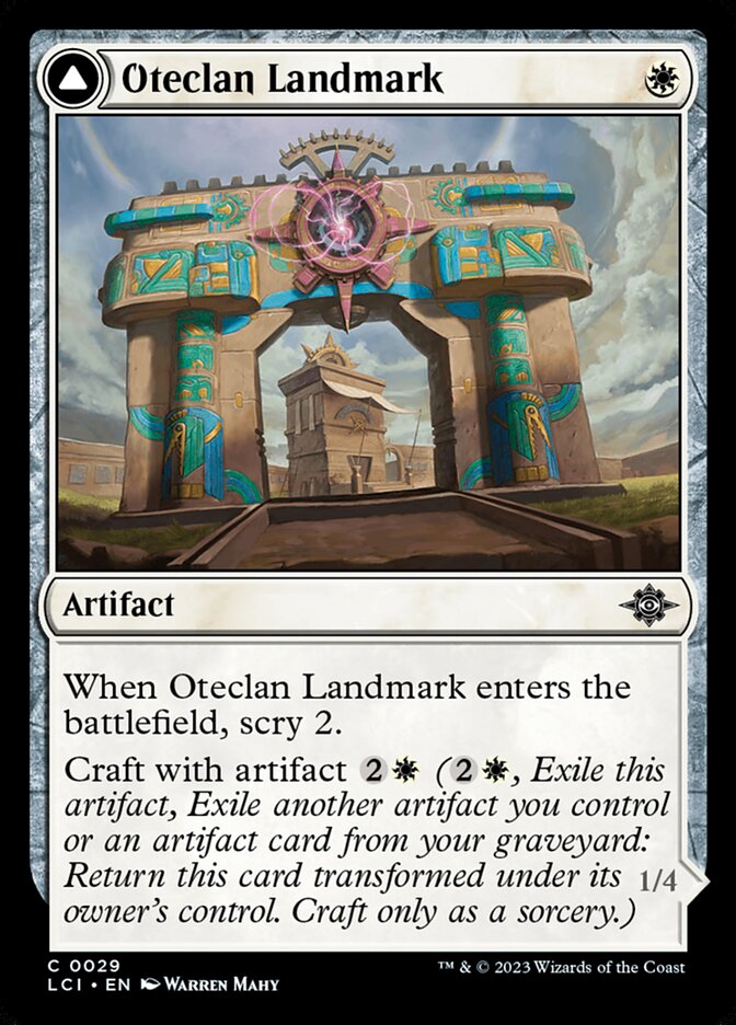 Oteclan Landmark card front