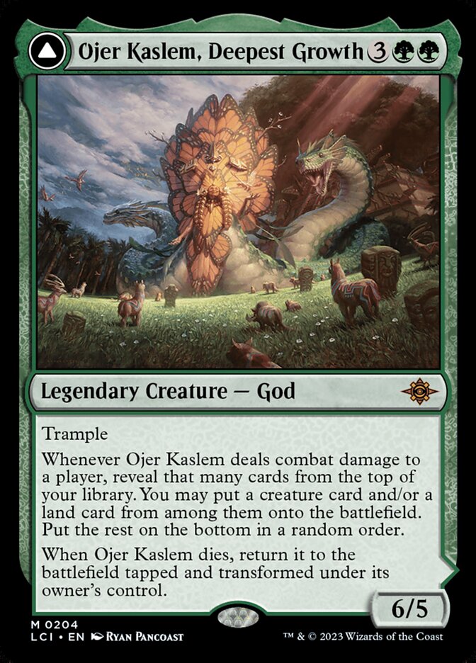 Ojer Kaslem, Deepest Growth card front