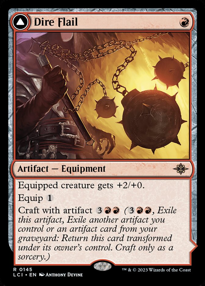 Dire Flail card front