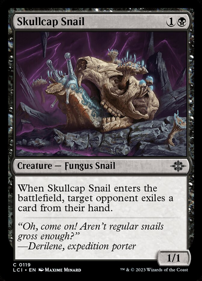 Skullcap Snail card front